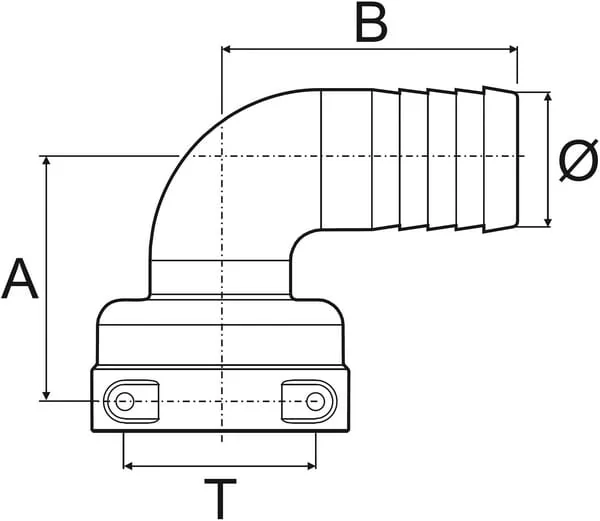 Arag - 1190625 - 90° Rohranschluss 25 mm Mit Innengewinde T6