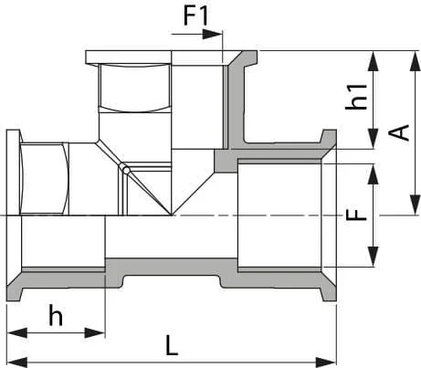 Arag - 1302040 - T-Stück Innengewinde 3x1"