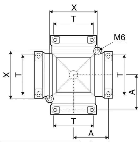 Arag - 159055 - T5 Innengewinde Kreuzgelenk