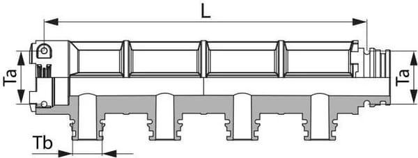 Arag - 159431 - Vierwegeverteiler T3 Maennlich/Weiblich x T1 Maennlich