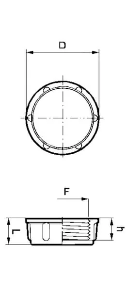 Arag - 210005 - Blindkappe Mit Innengewinde 1/4"