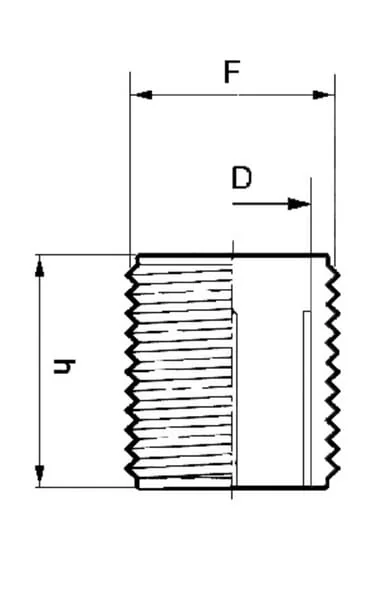 Arag - 230570 - Fassungsnippel 2"