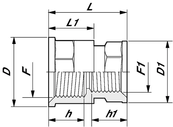 Arag - 2352054 - Reduziernippel Ig/ig 1 1/4"x1"