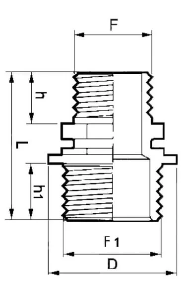 Arag - 2402075 - Reduziernippel M/M 2"x1 1/4"