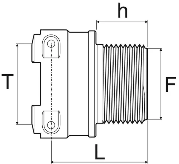 Arag - 249056 - Kupplung T5F 1 1/2 M-Gewinde