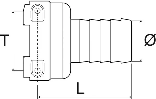 Arag - 279154 - Adapter T5M/ 1" "Banjo"