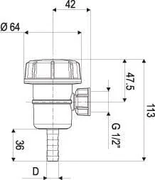 Arag - 309T953 - Filter 1/2"x13mm Komplett