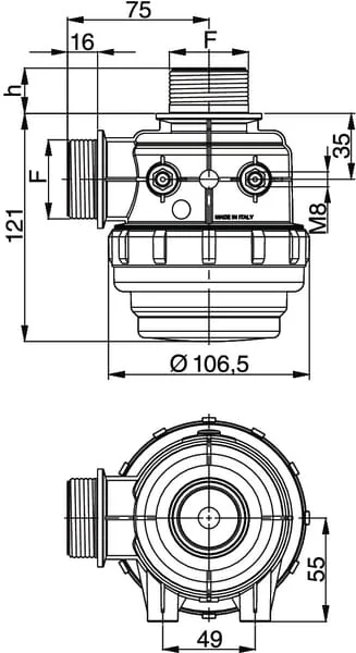 Arag - 3102053 - Saugfilter 1 1/4 60 L/MIN