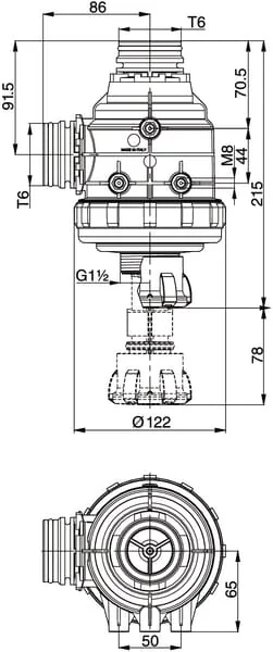 Arag - 31324E3 - Saugfilter T6 80-120 L/Min 50 Maschen