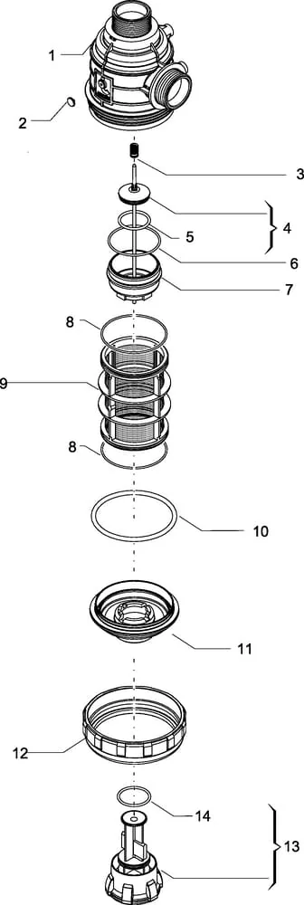 Arag - 3132553 - Saugfilter 1 1/4 Maschenweite 50