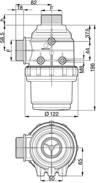 Arag - 3142053 - Saugfilter 1 1/4" 100-160 L/Min