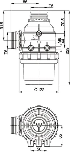 Arag - 31420E3 - Saugfilter 100-160L T6