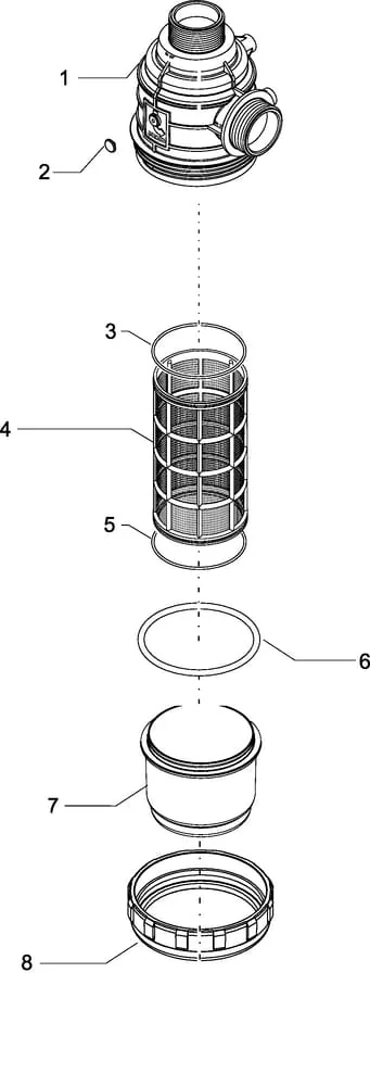 Arag - 3142163 - Saugfilter 1 1/2" 100-160 L/Min 50 Maschen