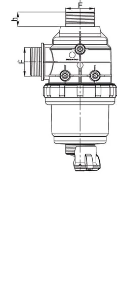 Arag - 31424535 - Saugfilter 1 1/4" 100-160 l/min 80 Mesh