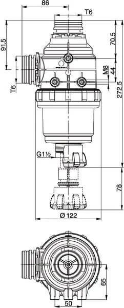 Arag - 31424E3 - Saugfilter 100-160 L T6