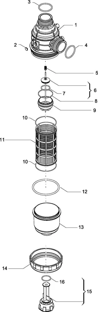 Arag - 31424E3 - Saugfilter 100-160 L T6