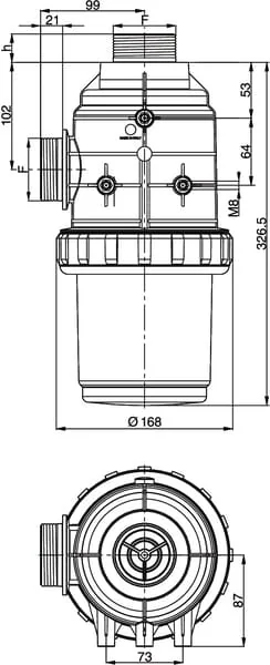 Arag - 3172083 - Saugfilter 2 1/2 200-260 L/min