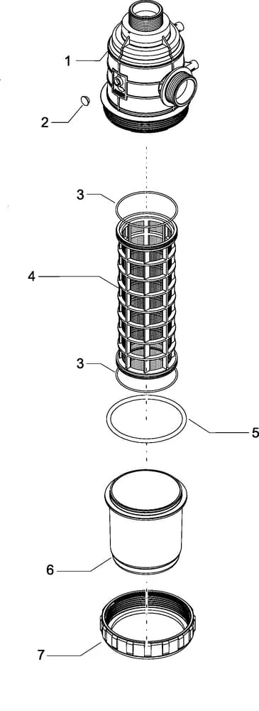 Arag - 3172083 - Saugfilter 2 1/2 200-260 L/min