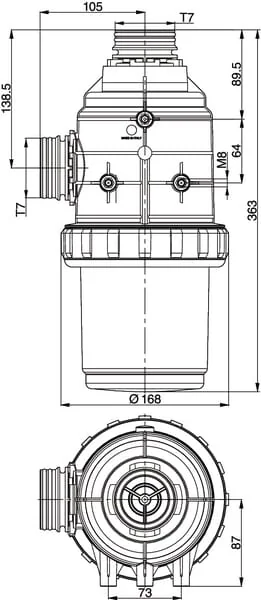 Arag - 31720F3 - Saugfilter 200-260 L T7