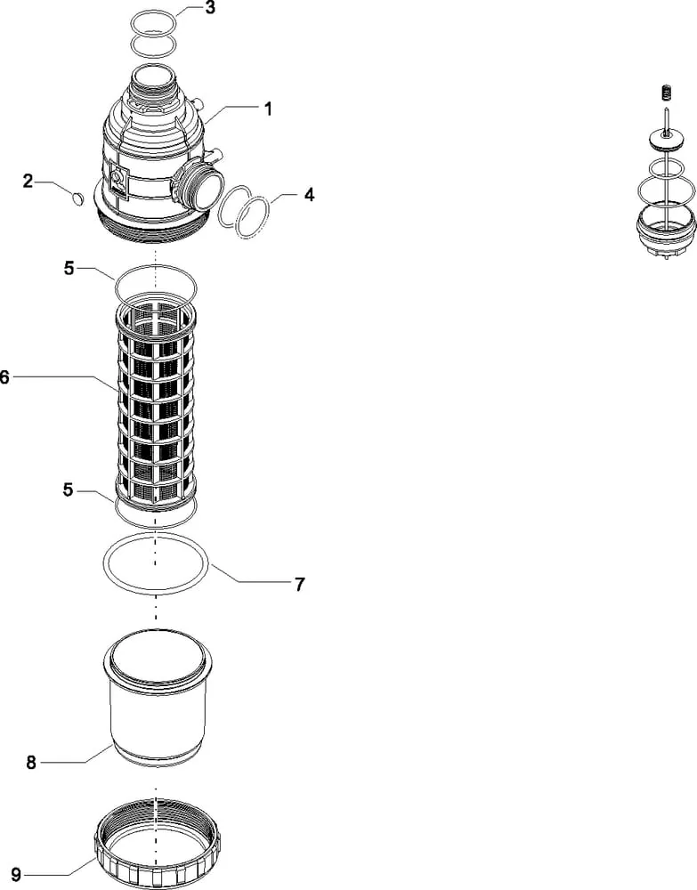 Arag - 31720F3 - Saugfilter 200-260 L T7
