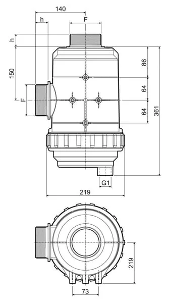 Arag - 319093 - Saugfilter 3" 400-800 l/min