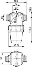 Arag - 32220B35 - Druckfilter T3 80-100 L/min 80 Mesh