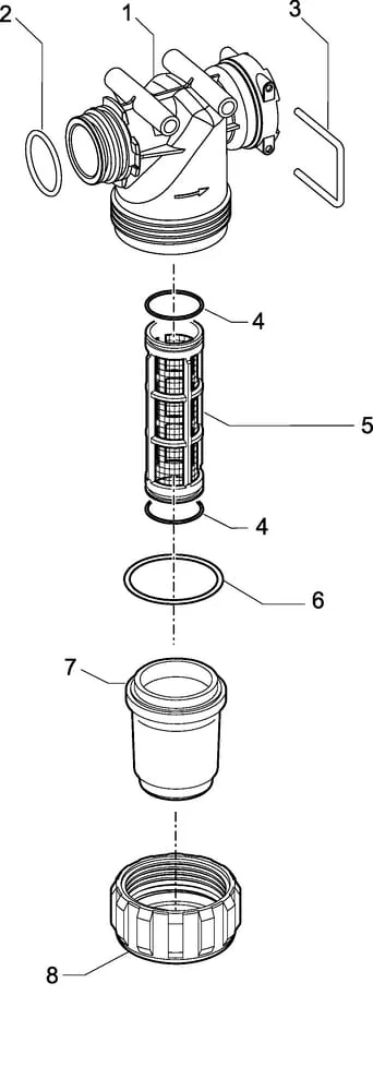 Arag - 32220M3 - Druckfilter T5 150 L/min 50 Mesh