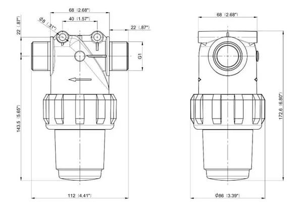 Arag - 3224043 - Druckfilter 14 Bar