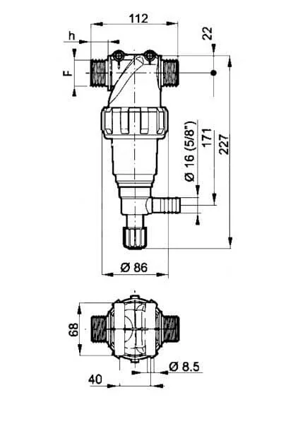 Arag - 3224143 - Selbstreinigender Druckfilter
