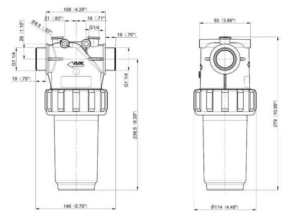 Arag - 3262052 - Druckfilter 1 1/4" 32 Mesh