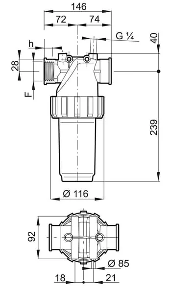Arag - 32820535 - Linearfilter 1 1/4 80 Maschen