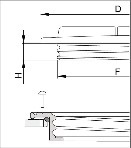 Arag - 3510261 - Tankdeckel + Montagering 455 mm