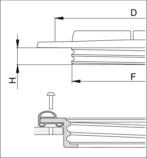 Arag - 3514140 - Tankdeckel + Ring 355mm (Satz)