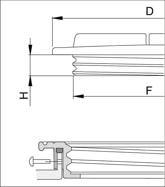 Arag - 3516140 - Tankdeckel + Ring 355mm (Satz)