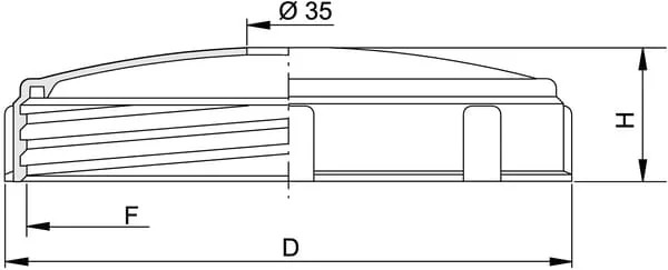Arag - 354320 - Runder Deckel, 240 mm