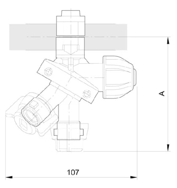 Arag - 401225A5 - Duesenhalter Fuer 25-mm-Rohr 3