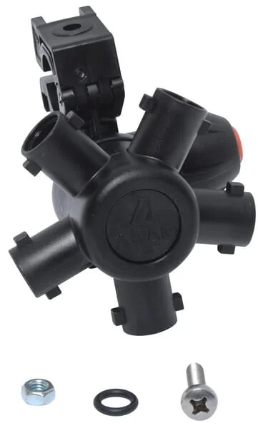 Arag - 40649W7 - Düsenhalter 5-Fach Für 1/2" Rohr, Kompaktstrahl, Trockengestänge
