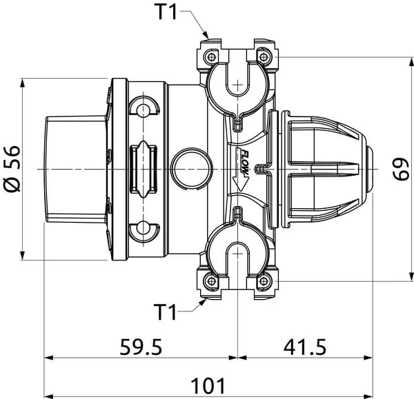Arag - 441215AKB - Regler Niedrigvolumen T1F 0,8/3,0 mm