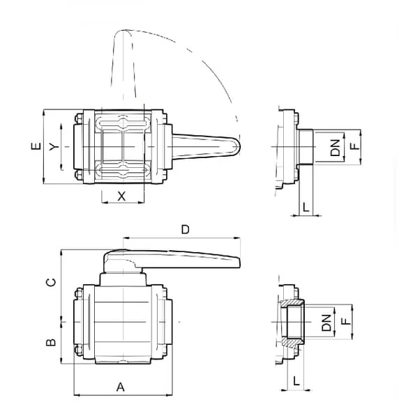 Arag - 453006E77 - Kugelhahn 2-Wege 2" M