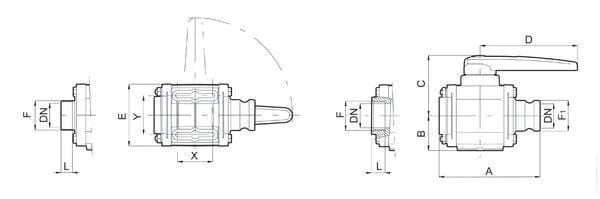 Arag - 453007H99 - 2-Wege Flanschkugelhahn 3