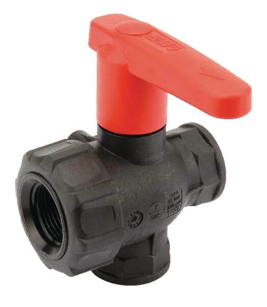 Arag - 45521114A - Kugelhahn 1" Unterbrochen, Langer Griff 3-Wege