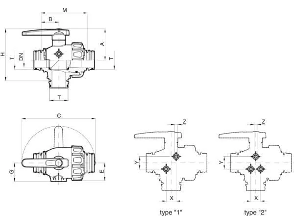 Arag - 45524447 - T7 3-Wege-Kugelhahn