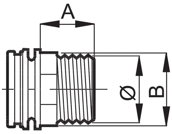 Arag - 460350 - Gerades Gewindestueck 1 1/4" Aussen