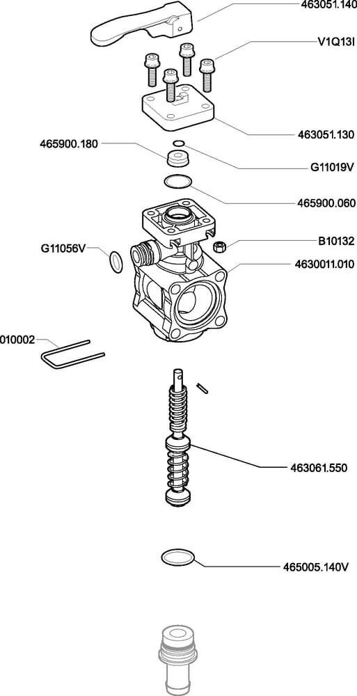 Arag - 463061 - Absperrventil+Kalibrierung