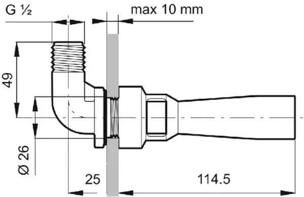 Arag - 502010 - Tankruehrer mit 90° Kupplung