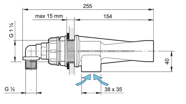 Arag - 5022132 - Tankinjektor Antischaum 2 mm ker.