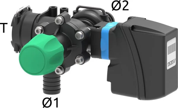 Arag - 871T502 - Elektrisches Hauptsteuerventil mit einstellbarem Maximaldruckventil und T5-Gabelkupplung 150 l/m 20 bar