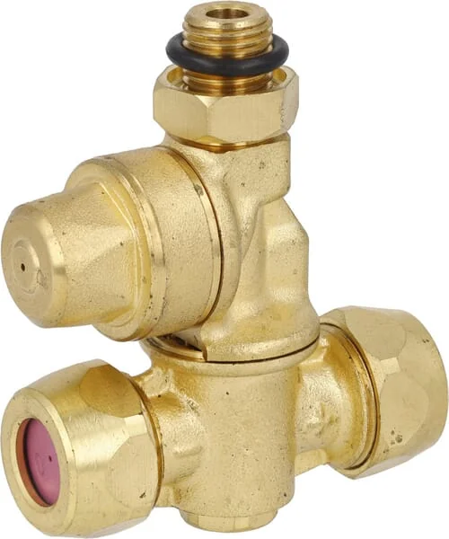 Arag - F20002A - Doppel-Messingdüsenhalter 1,0/1,2