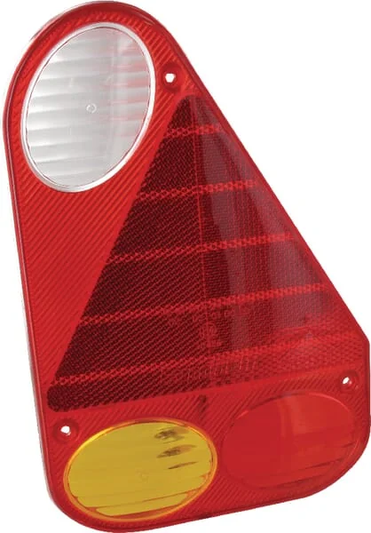 Aspöck - 188448107 - Lichtlinse Bernstein/Rot/Transparent Hinten/Rechts Aspöck