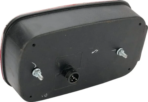Aspöck - 248200007 - Rueckleuchte Rechteckig, 12V, Rot/Transparent/Bernstein, Aufschraubbar, 244x Multipoint III Von Aspöck – Hinten Rechts